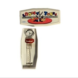 Vintage Armitron Collectibles Looney Tunes, Bugs Bunny, Watch clear strap w box
